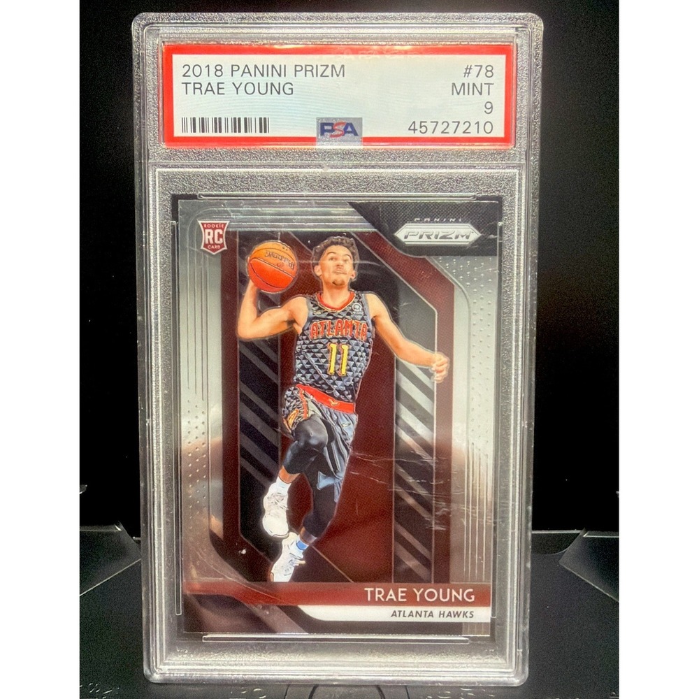 2018 Panini Prizm Trae Young RC PSA 9 Mint #78 ROOKIE ATLANTA